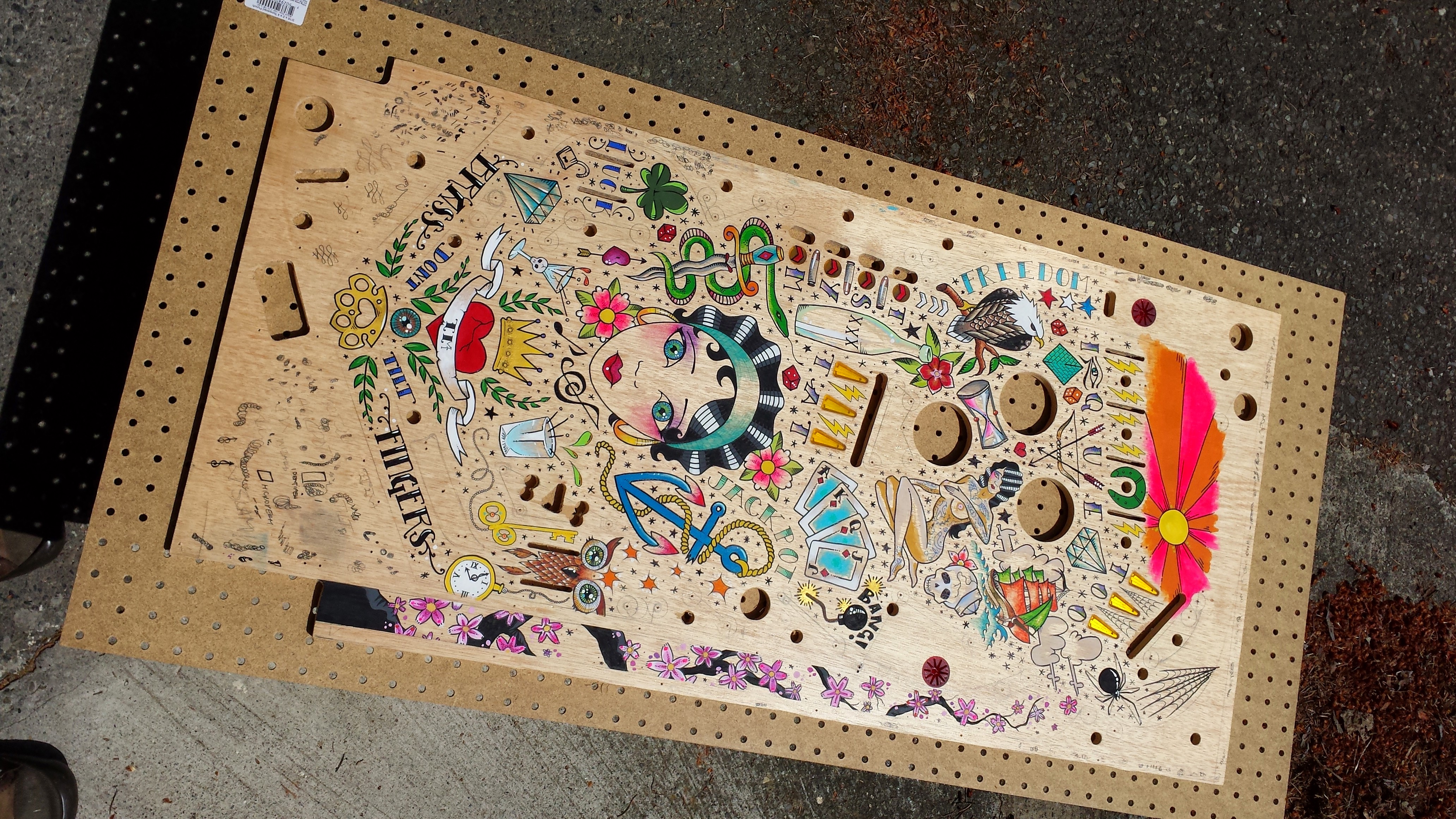 Pinball with Backglass